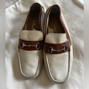Cole Haan Men's Tan and Brown Slip-On Loafers
